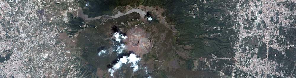 Satellite image of Mt. Vesuvius