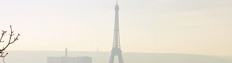 Air pollution in Paris, France