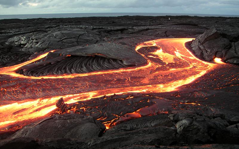 Low viscosity lava flows