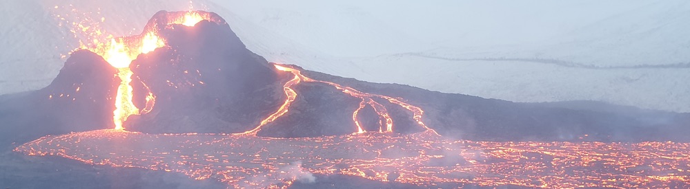 Vent site at Fagradalsfjall, Iceland, 2021