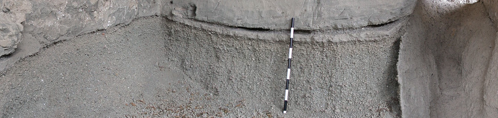 Volcanic deposits excavated at Pompeii